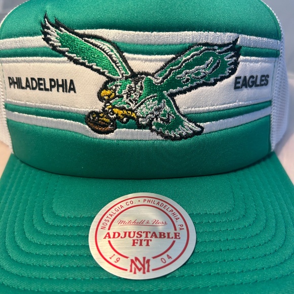 Mitchell & Ness NFL Philadelphia Eagles Snapback Trucker Cap NWT - Picture 2 of 5